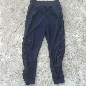 Zella Women's Black Lightweight Ruched Leg Joggers Size S